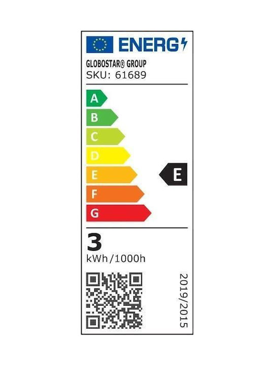 GloboStar Single LED Warm White Spot in White Color