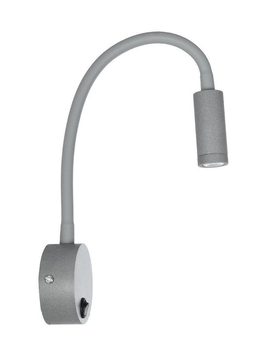 GloboStar Einzel LED Warmes Weiß Spot in Gray Farbe