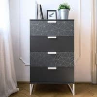 Декоративно фолио за мебели с линеен дизайн Tico Silver 3468186m 67.5cm X 2m