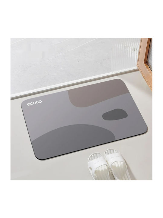 Ecoco Non-Slip Bath Mat Grey 40x60cm