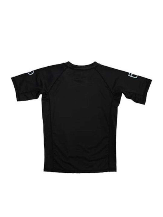 Progress Παιδική Κοντομάνικη Μπλούζα PR-KIDS-R01-BK για Jiu-Jitsu Μαύρη