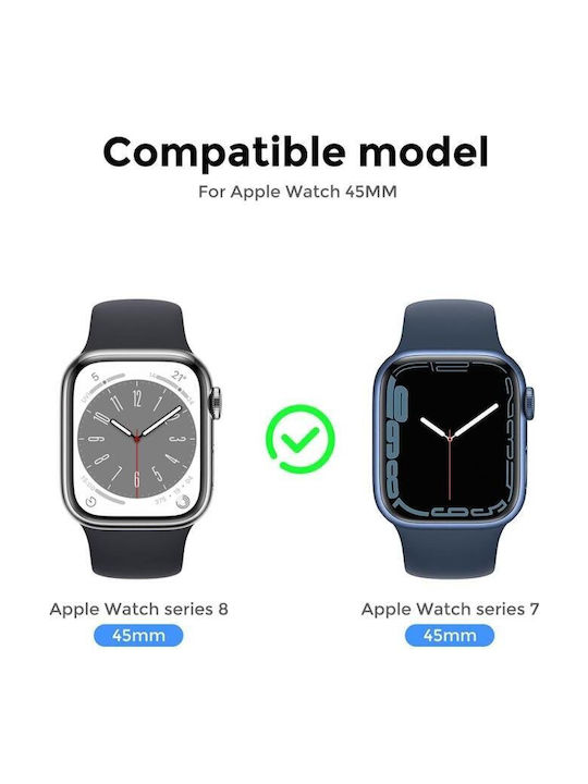 AHAstyle Wg115 Πλαστική Θήκη σε χρώμα για Apple Watch 7, 8, 9 45mm