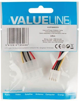Vlcp 74040v 0,15 Kabel Molex Stecker Fdd Buchse 5412810195466