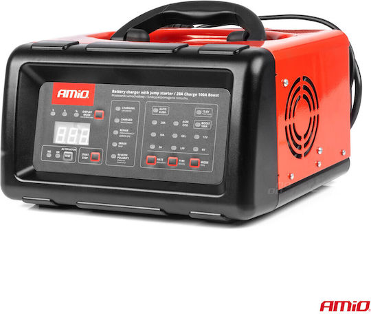 AMiO Tragbar Autobatterie-Starter & -Ladegerät 6/12V