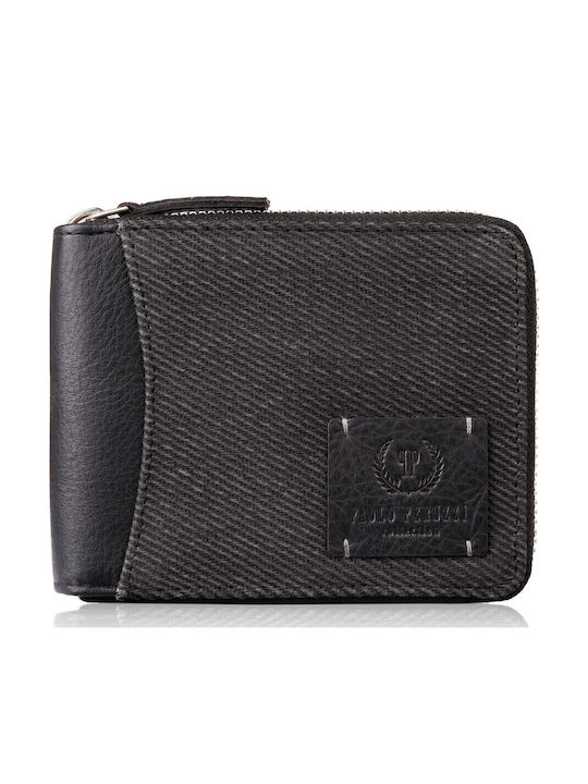 Set Leather Men's Wallet with RFID Black
