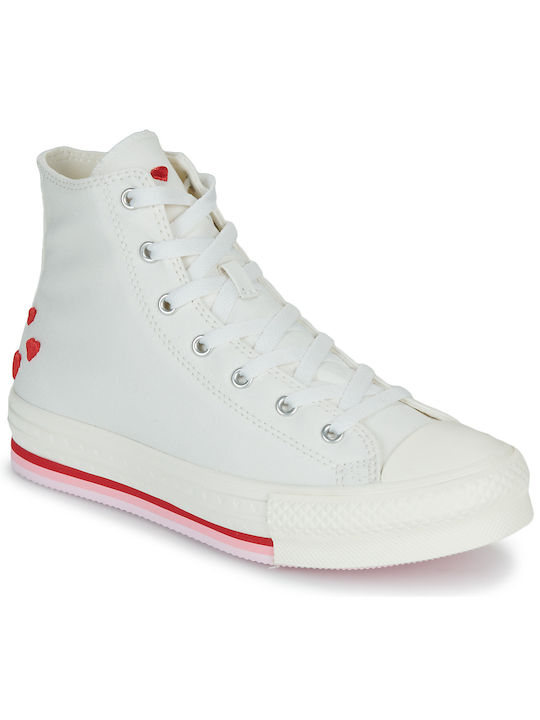 Converse Chuck Taylor All Star Eva Lift Παιδικά Sneakers High Λευκά