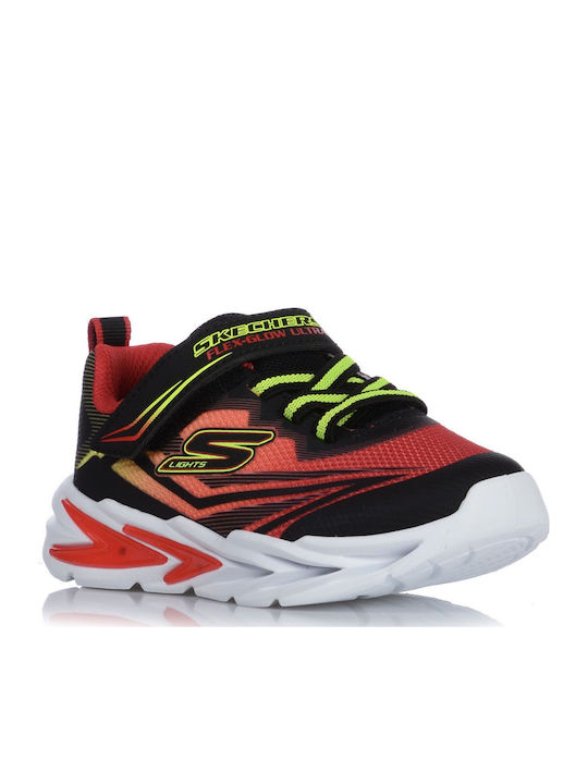 Flex-glow Ultra Kids Sneakers with Hoop & Loop Closure Multicolour