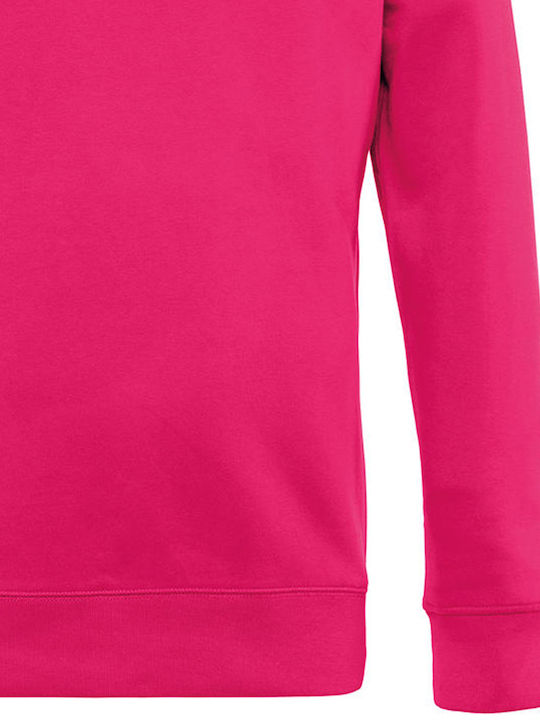 B&C Men's Long Sleeve Promotional Sweatshirt Magenta Pink