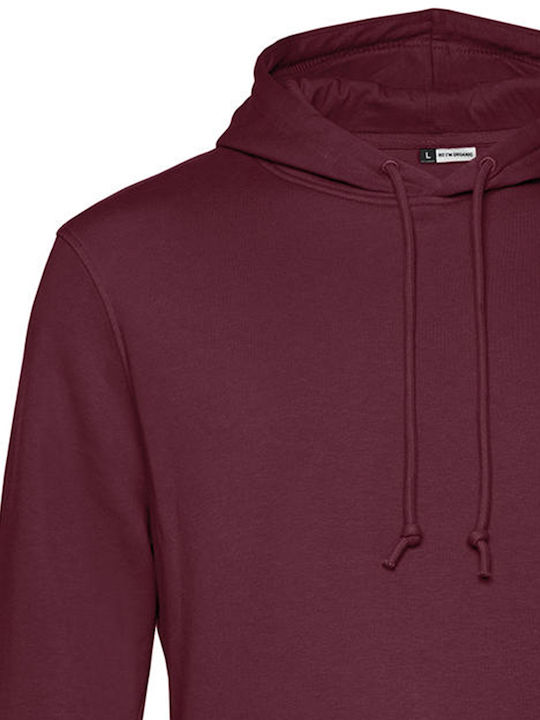 B&C Men's Long Sleeve Promotional Sweatshirt Burgundy