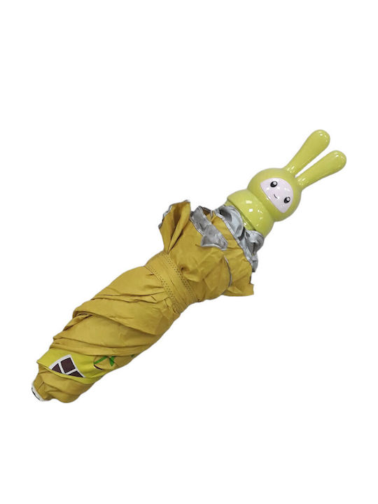 Domina Kids Umbrella Curved Handle Yellow