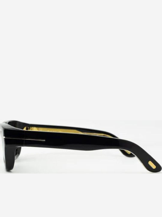 Tom Ford Icon Collection Unisex Γυαλιά Ηλίου με Μαύρο Κοκκάλινο Σκελετό και Γκρι Ντεγκραντέ Φακό FT1203 01A