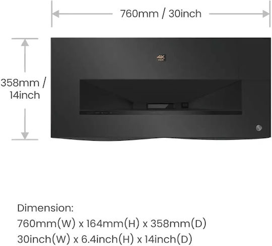 BenQ V5010i Projector DLP 4K Ultra HD Laser με Wi-Fi και Ενσωματωμένα Ηχεία