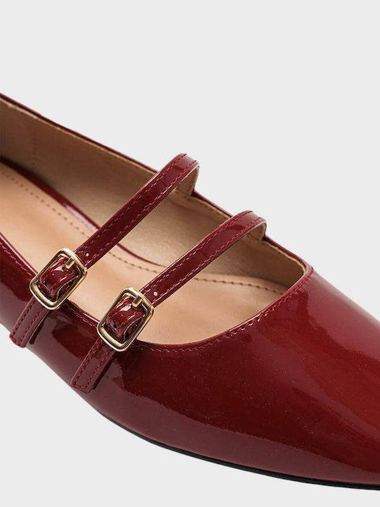 Louizidis Synthetic Leather Ballerinas Red