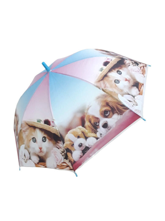 Domina Kids Umbrella Curved Handle Light Blue