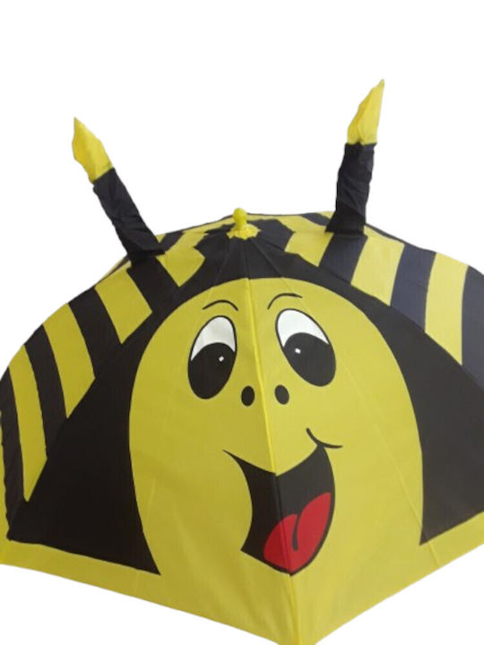 Domina Kids Umbrella Curved Handle Yellow