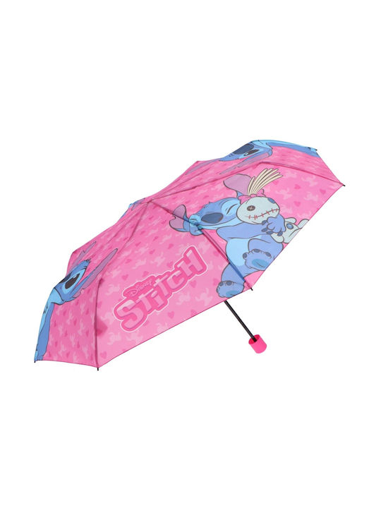 Disney Kids Compact Umbrella Pink