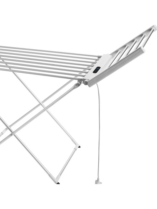 Bakaji Aluminum Folding Electric Floor Clothes Drying Rack 260W 148x53cm