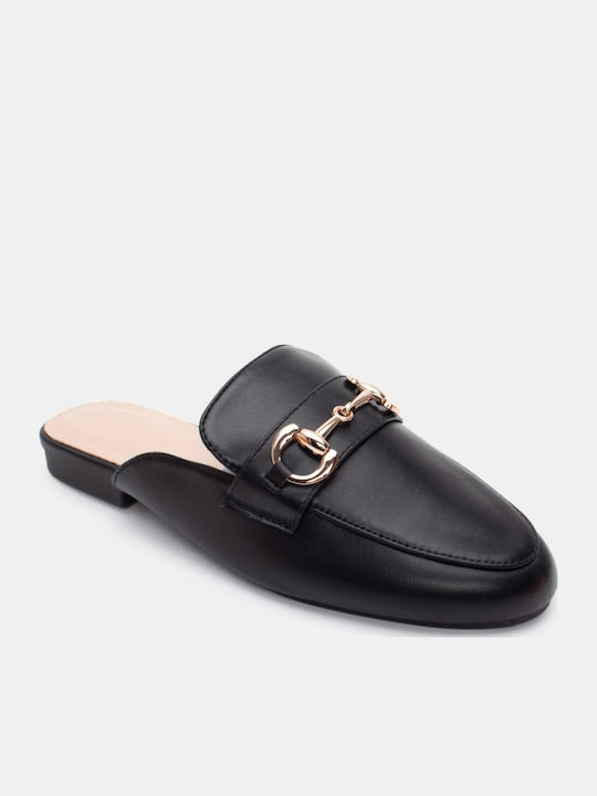 Flat Mules σε Μαύρο Χρώμα