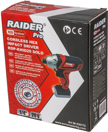 Raider RDP-KHID20 Șurubelniță Cu Impact Cu Baterie Solo 20V
