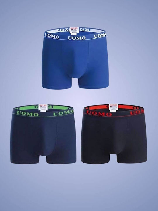 Uomo Set of Kids' Boxers Multicolored 3pcs