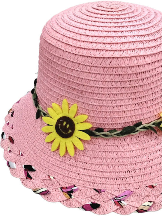 Domina Wicker Women's Hat Pink