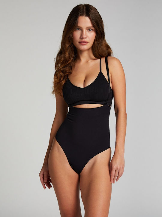 Hunkemöller High-waisted Women's String Seamless Caviar