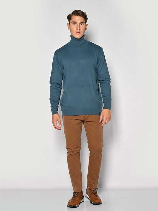 Trousers Elastic in Slim Fit tobacco