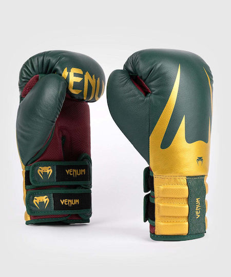 Venum Mănuși de Box din Piele pentru Competiție Verzi