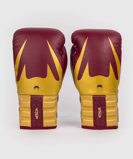 Venum Boxhandschuhe Leder für Kampf Rot