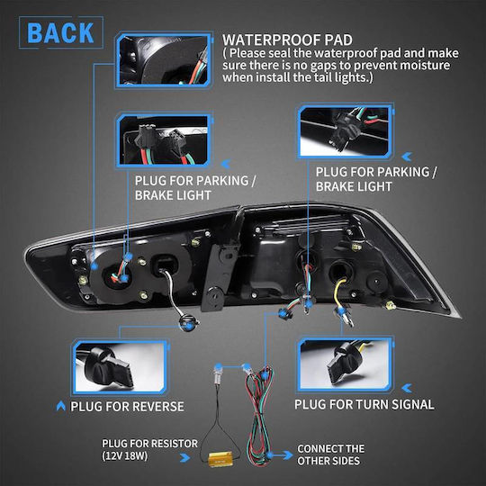 Vland Πίσω Φανάρι Led για Mitsubishi Lancer 08-17