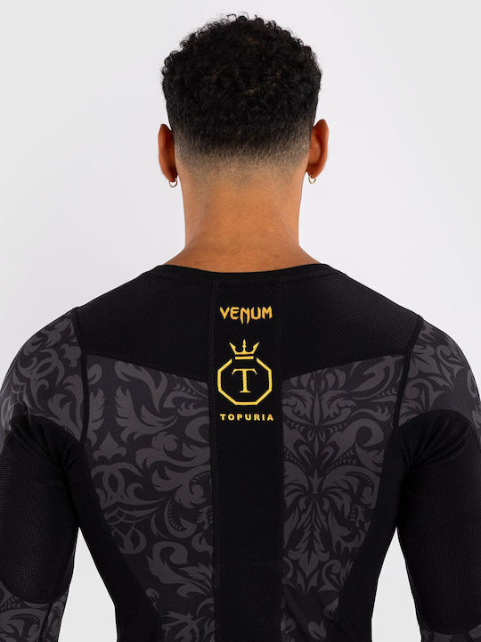 Venum Тениска VENUM-05573-126 за Джиу-джицу / ММА Черен