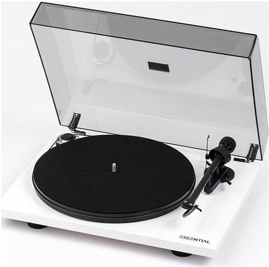 Pro-Ject Audio Essential III plus Ortofon OM 10E Pick-Up cu Preamp Alb