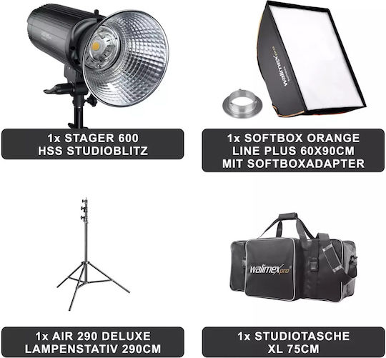 Walimex 600 Hss Set Zubehör für Studio