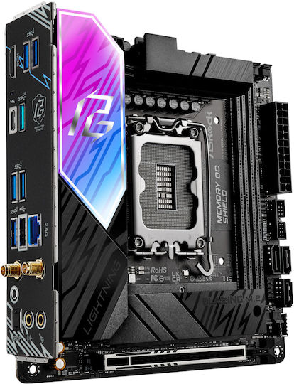 ASRock B860I Lightning WiFi Motherboard Mini ITX με Intel 1851 Socket 90-MXBRZ0-A0UAYZ