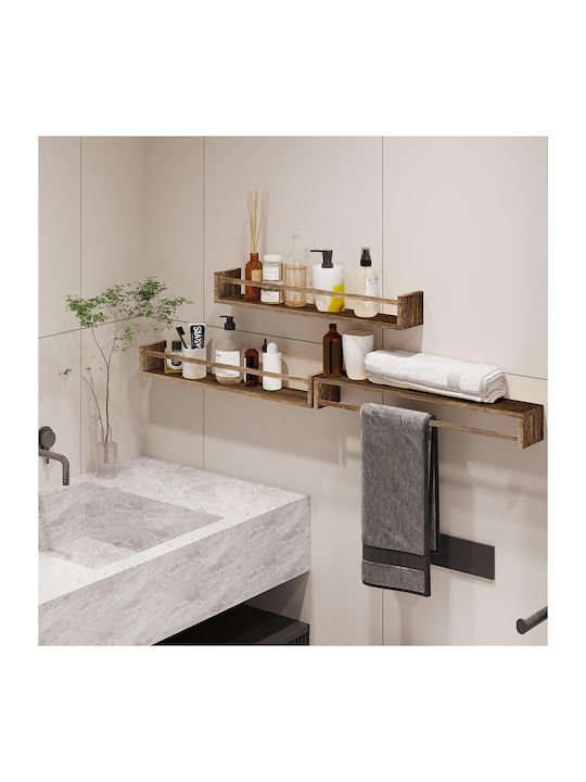 Wall Shelves Oak (3 Pieces) 60x11.5x10cm