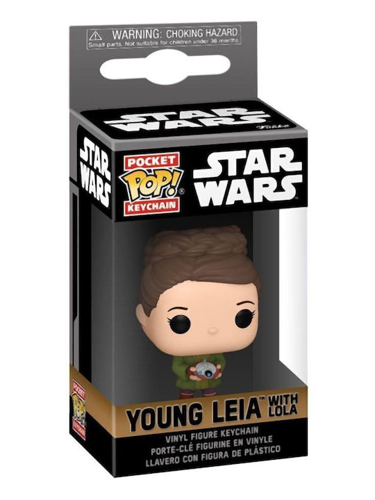 Funko Pocket Pop! Keychain Bobble-Head Movies: Disney - Obi-wan Kenobi Young Leia Lola