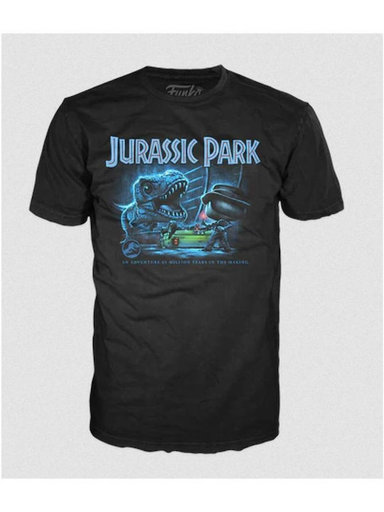 Funko Pop Tee Jurassic Park T-rex Jeep M 889698827430