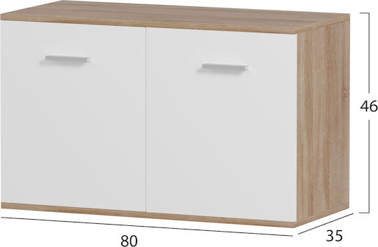 Ξύλινη Dionne 80x35x46cm HM4363