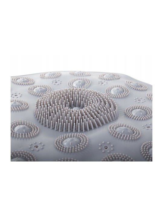 2 1 Bath Mat Foot Massager Grey V24150