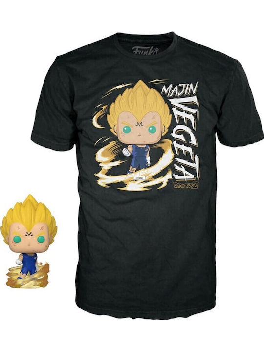 Funko Pop! Tees Animație: Dragon Ball Z - Majin Vegeta Strălucește în întuneric Exclusiv