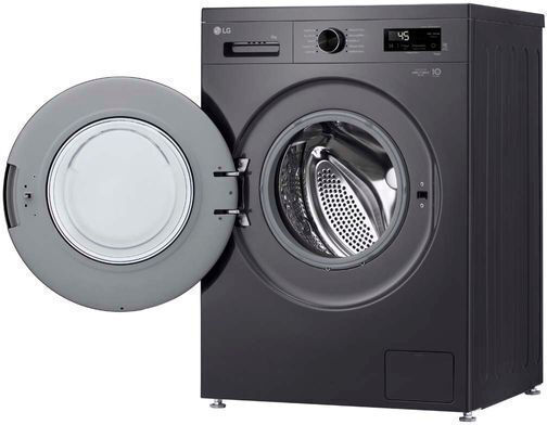 LG Πλυντήριο Ρούχων 9kg με Τεχνολογία Ατμού 1400 Στροφών Μαύρο F4X1009NMB