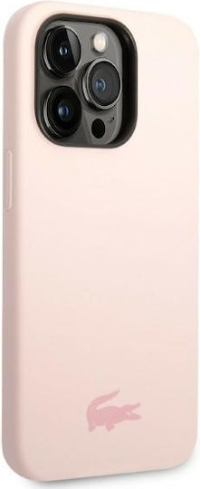 Lacoste Silicone Silicone Back Cover Σιλικόνης Light Pink (iPhone 14 Pro Max)
