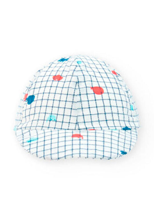 Boboli Kids' Hat Jockey Fabric Light Blue