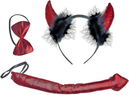 Carnival Accessory Red for Halloween 3pcs