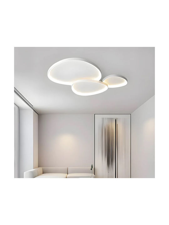 Lightex Deckenleuchte Montieren 67cm Weiß mit Integrierte LED und Fernbedienung