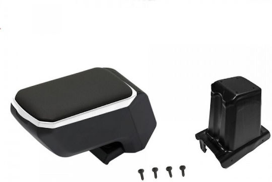 S-dizayn Car Leather Armrest for Volkswagen Polo Black