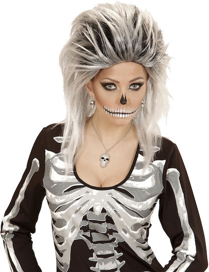 De carnaval Coliere Argintiu pentru Halloween 1buc
