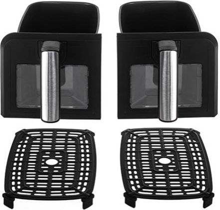 Adler Air Fryer με Διπλό Αποσπώμενο Κάδο 8lt Μαύρο AD 6315