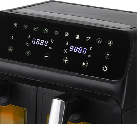 Adler Air Fryer με Διπλό Αποσπώμενο Κάδο 8lt Μαύρο AD 6315