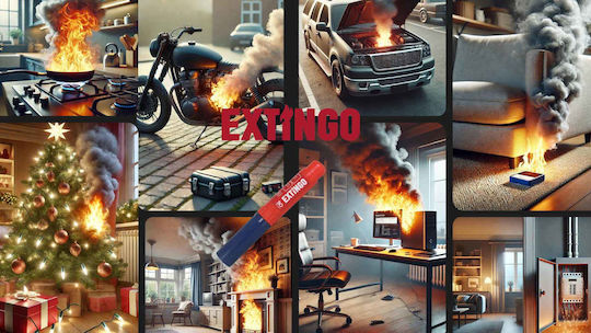 Alltech Extingo 100 Ecological Manual Portable Fire Extinguisher with Stand